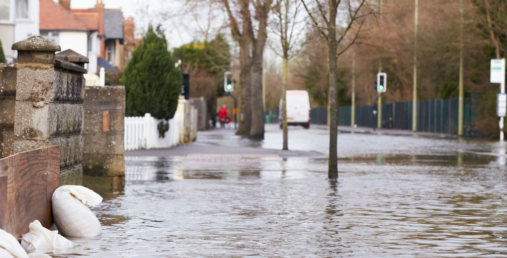 Flooded street