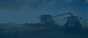 Tractors in a field
