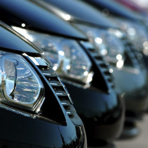 Row of cars